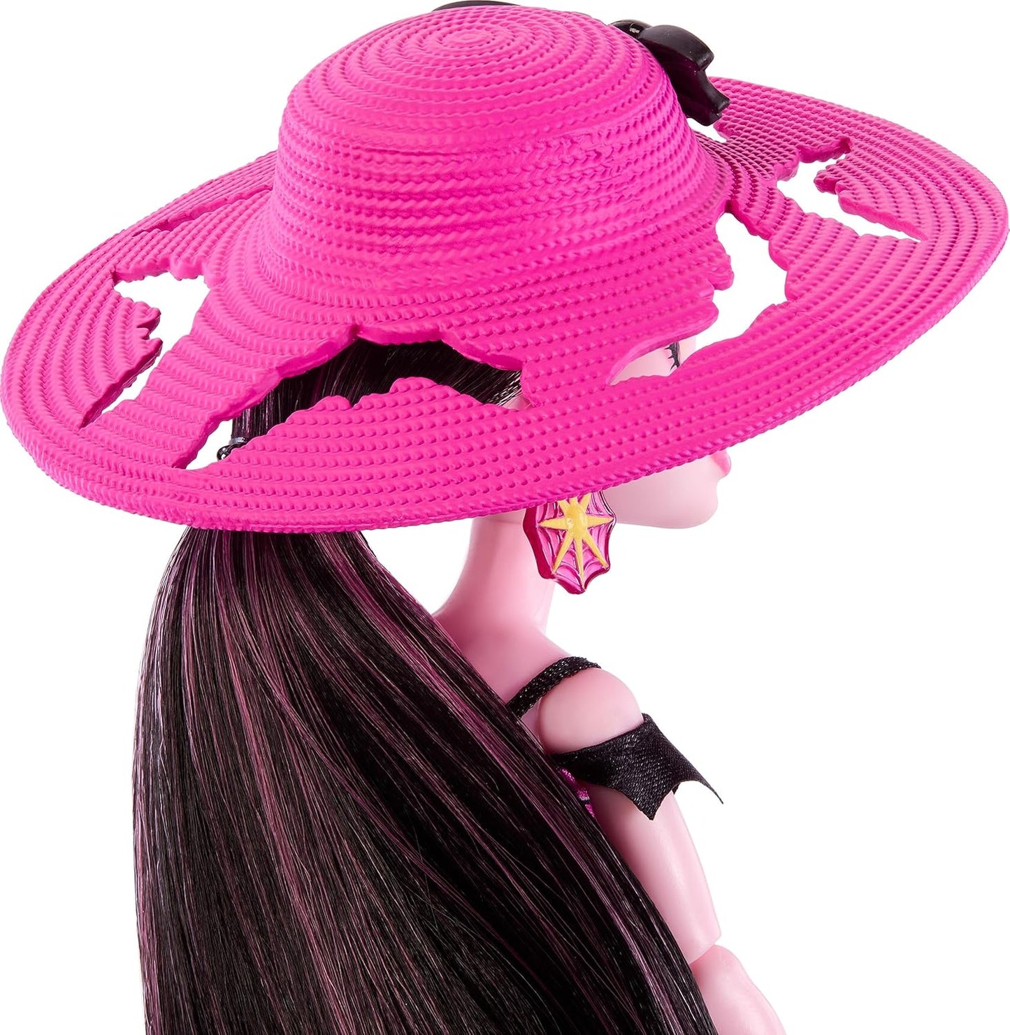 Monster High Scare-Adise Island Draculaura Doll with Swimsuit, Sarong & Beach Accessories like Hat, Sunscreen & Tote