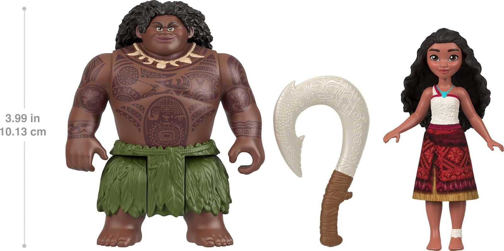 Disney Moana 2 Toys, Moana & Maui Ocean Adventures 2-Pack with 2 Small Dolls & Hook Accessory, Inspired by the Movie