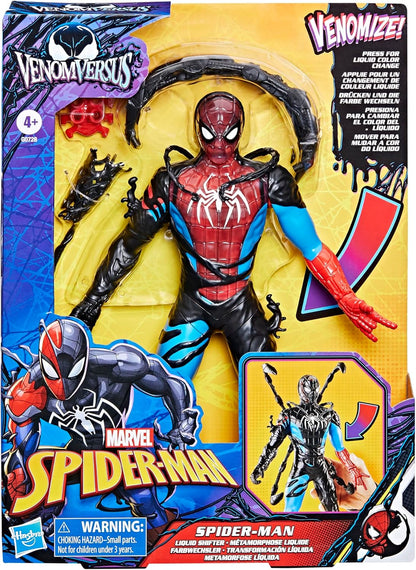 Spider-Man VenomVerse Liquid Shifter 11-Inch Action Figure – Marvel Super Hero Toy for Kids 4+
