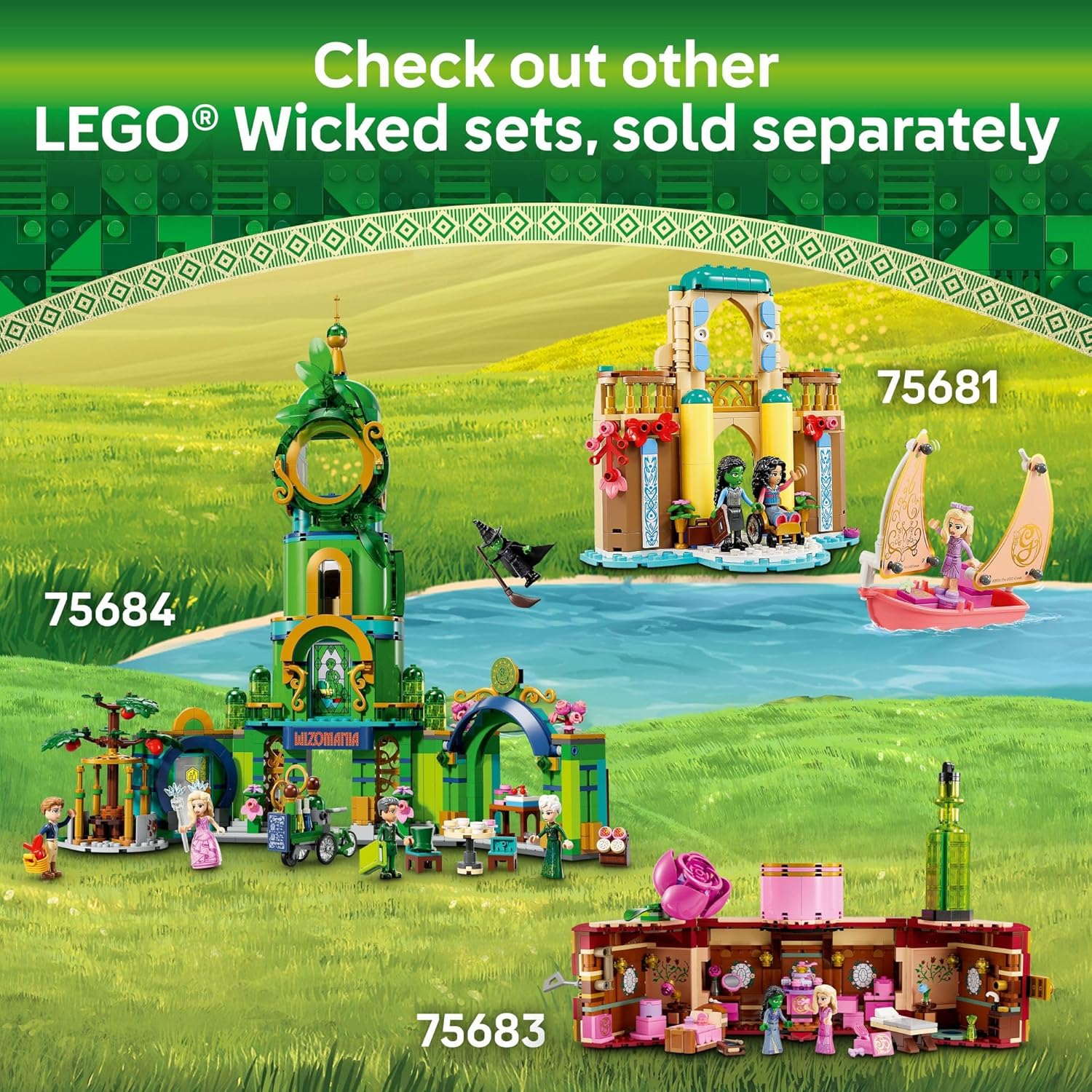 LEGO Wicked Elphaba & Glinda Figures Building Toys - Wicked Toys for Kids, Girls & Boys, Age 10+ - Buildable Wicked Dolls - Birthday Gift Idea - 75682