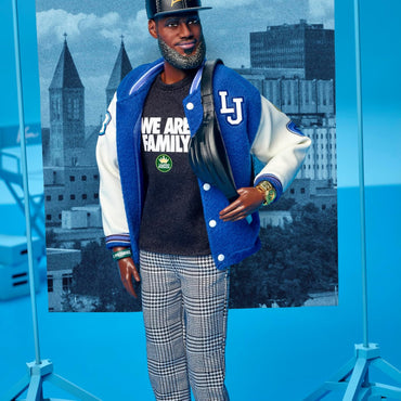 Barbie Signature LeBron James Kenbassadors Doll – Collectible with Varsity Jacket, Headphones & Accessories