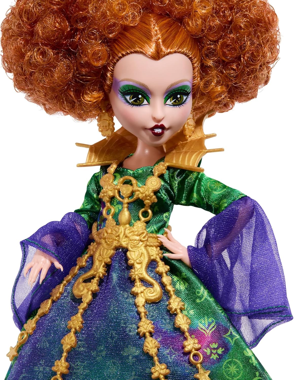 Monster High Skullector Hocus Pocus Dolls – Winifred, Mary, Sarah, and Binx Collectible Set with Articulated Figures, Witchy Dresses, Accessories, and Display-Ready Packaging