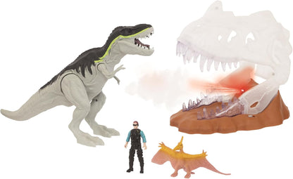 Animal Planet Crystal Fire Skull Dino Playset Light-Up Water Vapor Roaring Sound