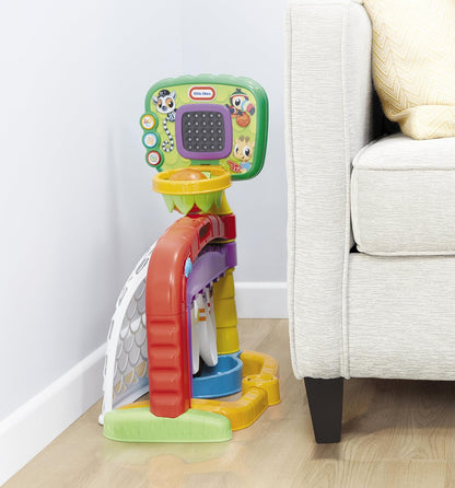 Little Tikes Learn and Play 3-in-1 Sports Zone 75+ Sounds Adjustable Hoop