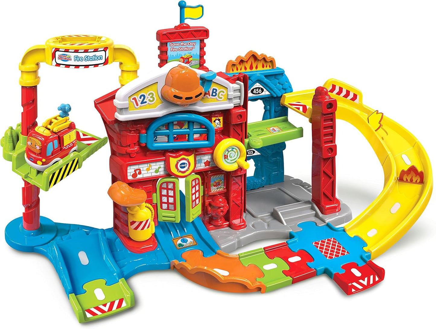 VTech Go! Go! Smart Wheels Save The Day Fire Station, Multicolor