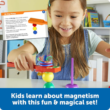 STEM Explorers -Ages 5+, Magnet Movers, Critical Thinking Skills, STEM Certified Toys, Magnets Kids,Magnet Set,Back to School Supplies,39 Pieces