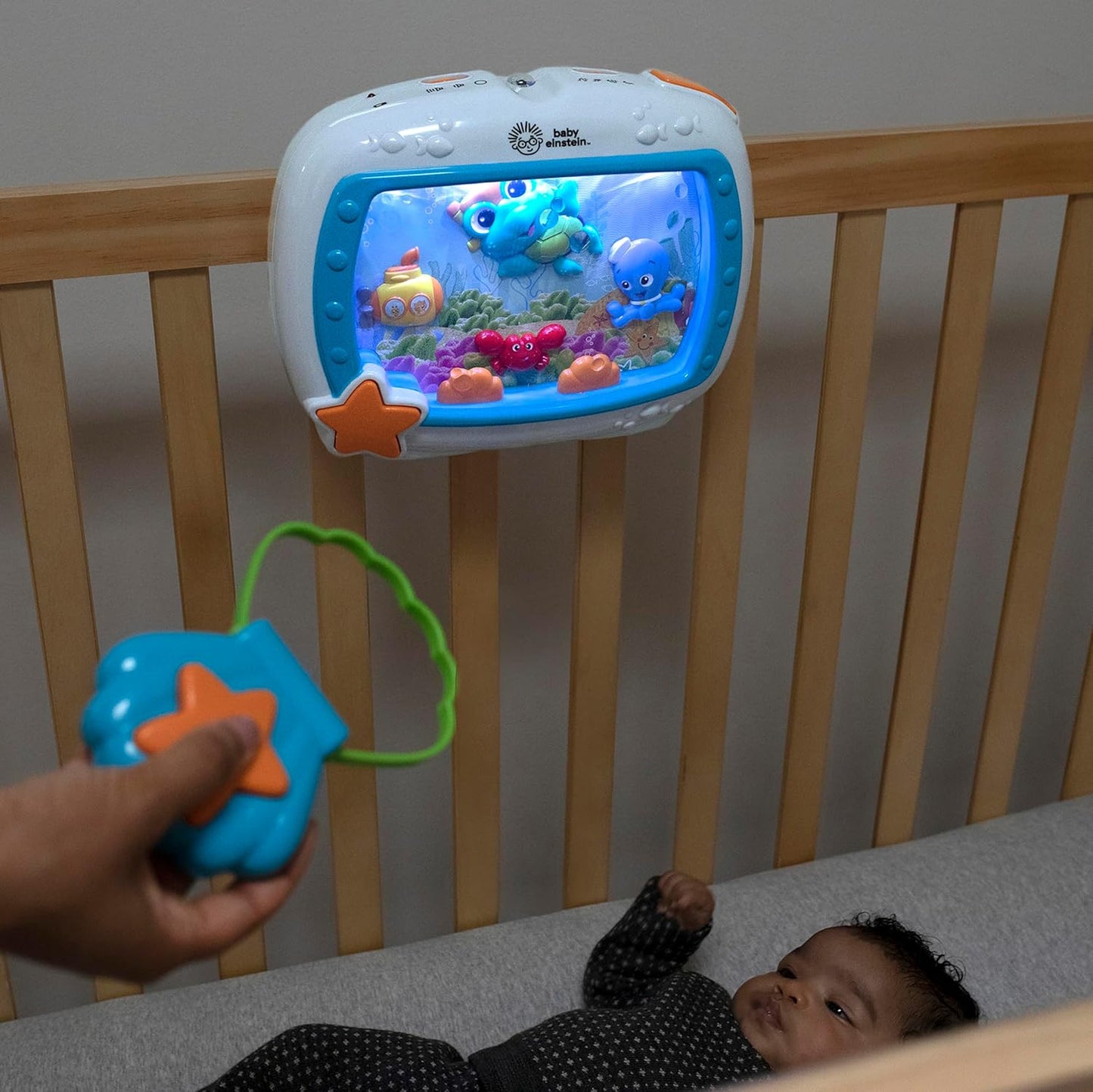Sea Dreams Soother Musical Crib Toy and Sound Machine, Newborn and Up