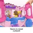 Fisher-Price Little People Disney Princess Pull-Along Musical Carriage Toddler Toy with 2 Figures