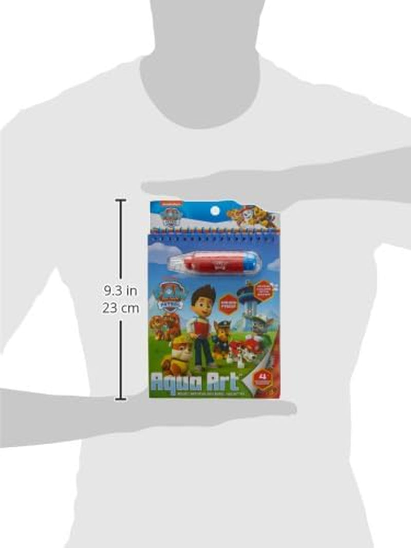 Paw Patrol Aqua Art, Color 4 Reusable Aqua Art Pages with a Water Pen, Reusable No-Mess Toddler Activities, Water Reveal Activity Book, Paw Patrol Toy, Toddler Travel Activities, Kids Travel Toys