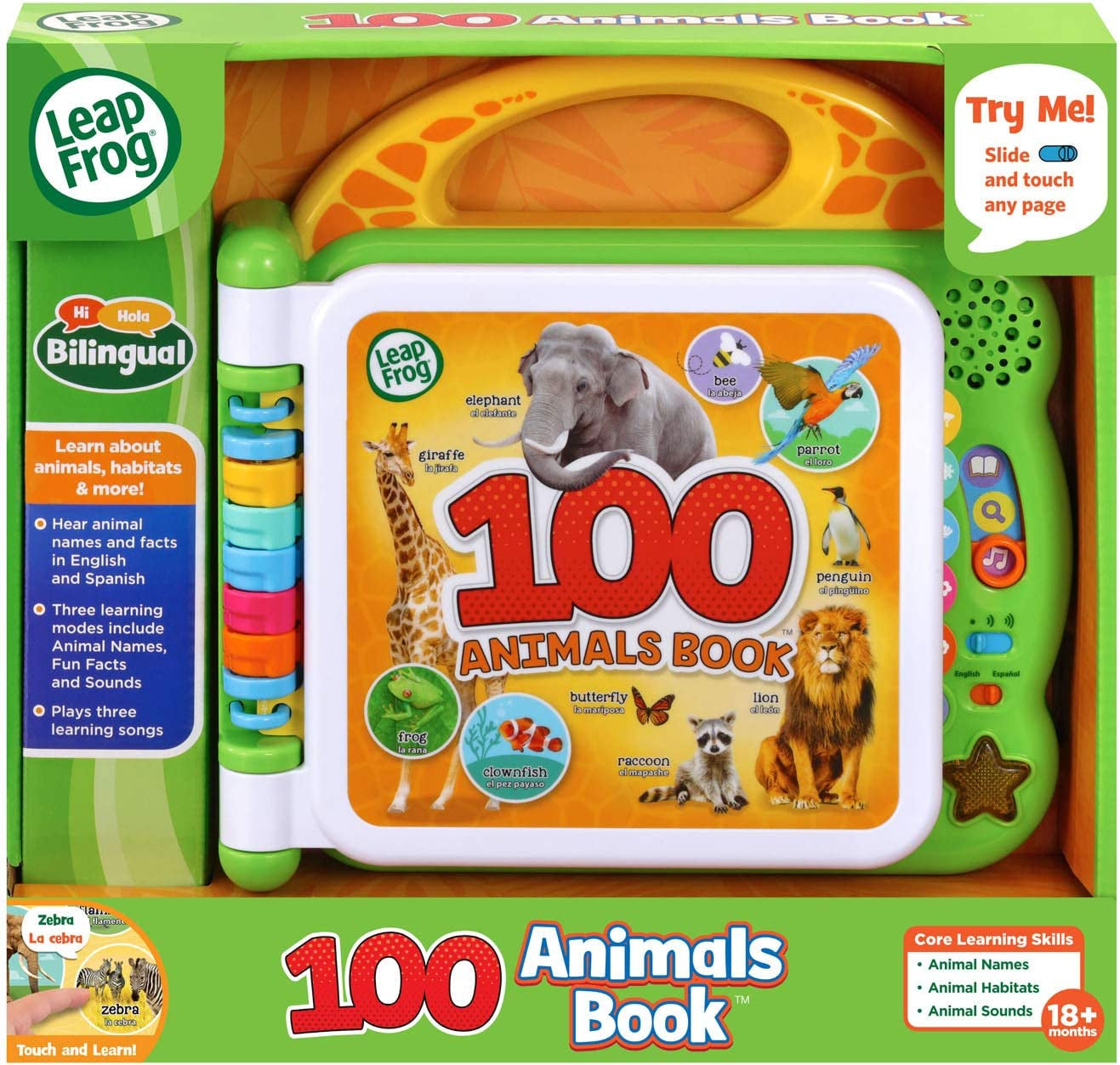 100 Animals Book, Green