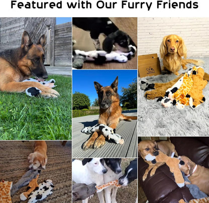 Dog Squeaky Toys, 5 PCS Crinkle Plush Dog Toys, No Stuffing Dog Toys for Small Medium Large Dogs, Stuffless Puppy Toys for Boredom