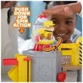 PAW Patrol Rubble & Crew Launch & Spin Spaceship Playset with Rubble Figure for Kids Ages 3 and Up, Multi-Color