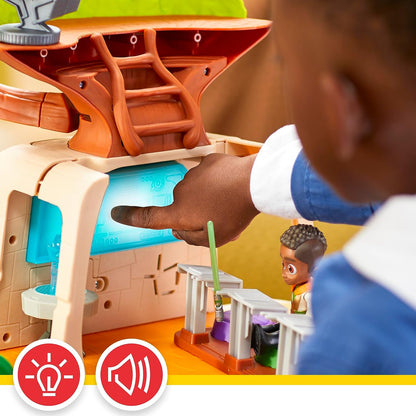 : Young Jedi Adventures Tenoo Jedi Temple, 20-Inch-Tall Playset with Lights & Sounds, 2 Action Figures, Preschool Toys for 3 Year Old Boys & Girls & Up