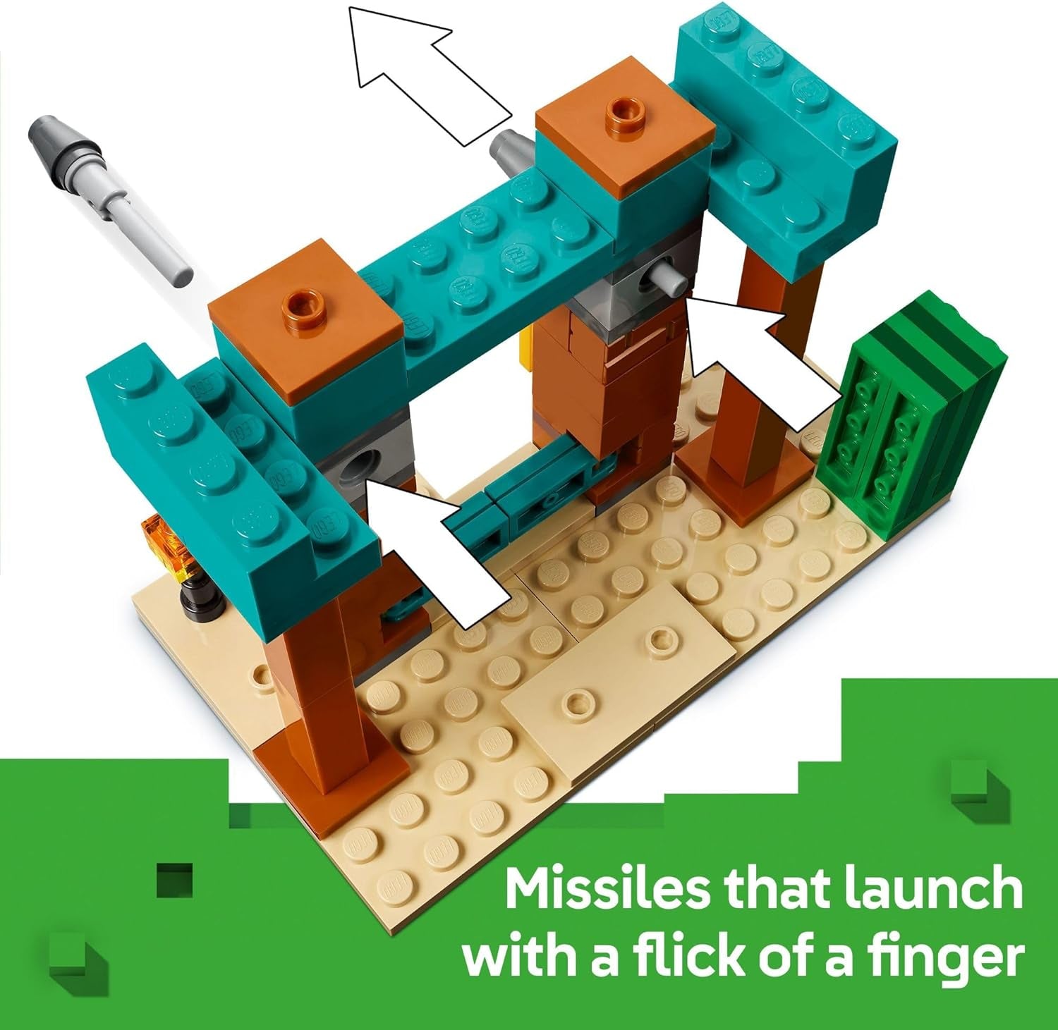 Minecraft the Illager Desert Patrol Toy Figures and Playset - Building Minecraft Toy for Kids, Boys and Girls, Ages 7+ - with 4 Figures for Pretend Play - Gift Idea for Birthdays - 21267