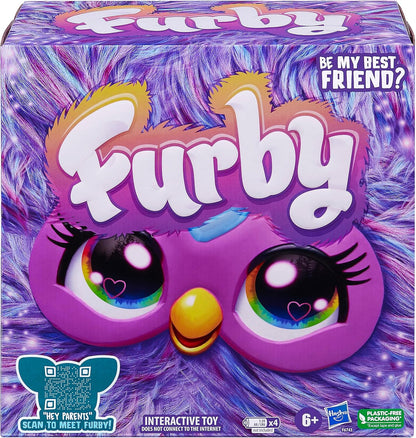 Furby Tie Dye, 15 Fashion Accessories, Interactive Plush Toys for 6 Year Old Girls & Boys & Up, Voice Activated Animatronic