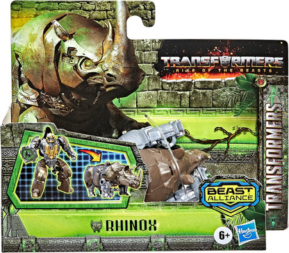 Transformers Hasbro Toys Rise of The Beasts Movie Beast Alliance Battle Changers Rhinox Action Figure,Ages 6 and Up,4.5 inch