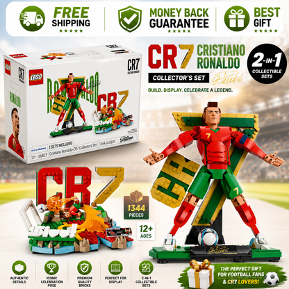 LEGO Editions Cristiano Ronaldo Collector’s Set 1344-piece football building toy
