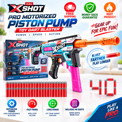 XSHOT Pro Motorized Piston Pump toy dart blaster by ZURU