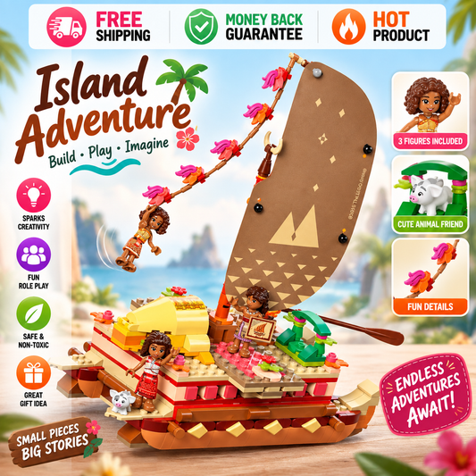LEGO Disney Moana 2 Moana's Adventure Canoe building toy for kids