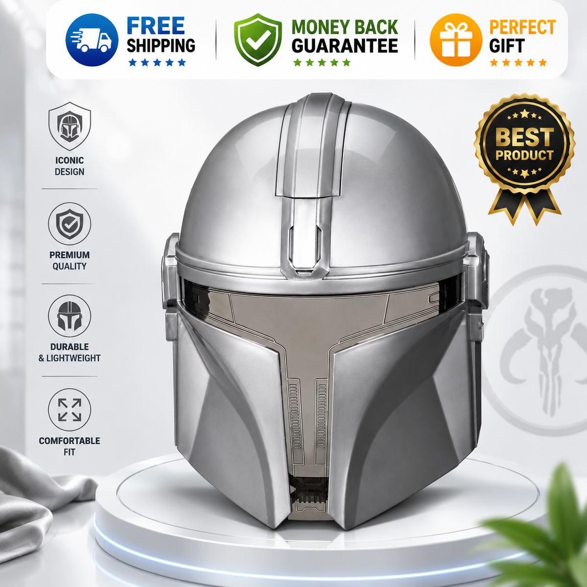 Star Wars The Mandalorian electronic mask with sound effects and character phrases