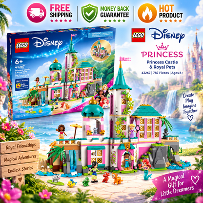 LEGO Disney Princess Castle and Royal Pets 43267 787-piece building set