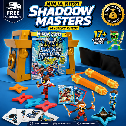 Ninja Kidz Mystery Warrior Pack with mini ninja figures and accessories