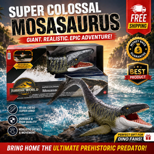 Jurassic World Rebirth Super Colossal Mosasaurus 37-inch action figure