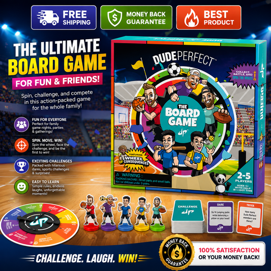 Dude Perfect GAME NIGHT family board game with sports challenges