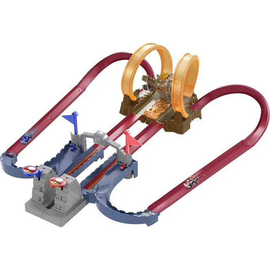 Hot Wheels Mario Kart Bowser’s Castle Chaos Track Set