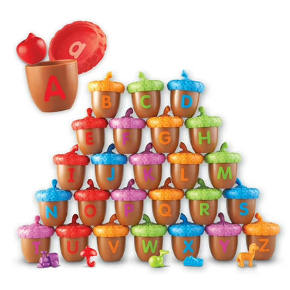 Learning Resources Alphabet Acorns Activity Set, Alphabet Toys, Ages 3