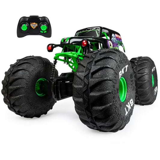 Monster Jam, Official Mega Grave Digger All-Terrain Remote Control Monster Truck with Lights, 1:6 Scale, Kids Toys for Boys and Girls Ages 4-6+