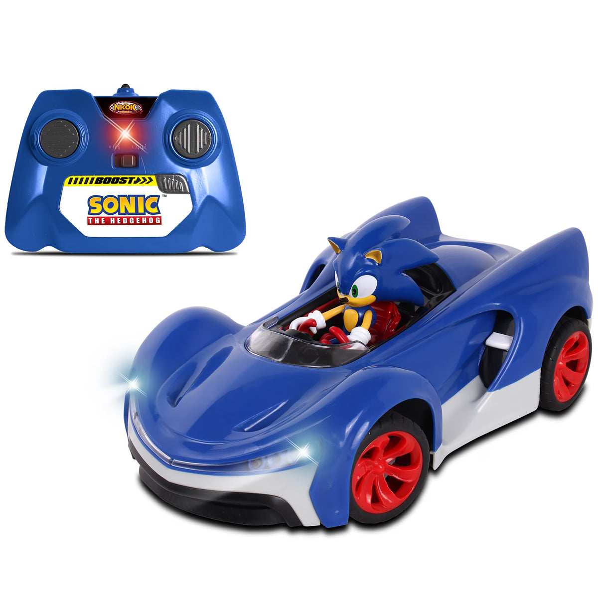 Sonic the Hedgehog remote control car with Turbo Boost and working lights