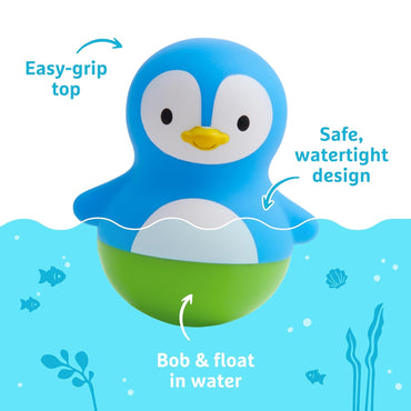 ® Bath Bobbers Mold Free Baby and Toddler Bath Toy, 6+ Months, Polar Bear/Penguin