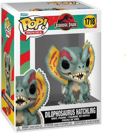 Pop Movies: Jurassic Park Hatchling - Dilophosaurus Hatchling - Collectable Vinyl Figure - Gift Idea - Official Merchandise - Toys for Kids & Adults - Action/Adventure Fans