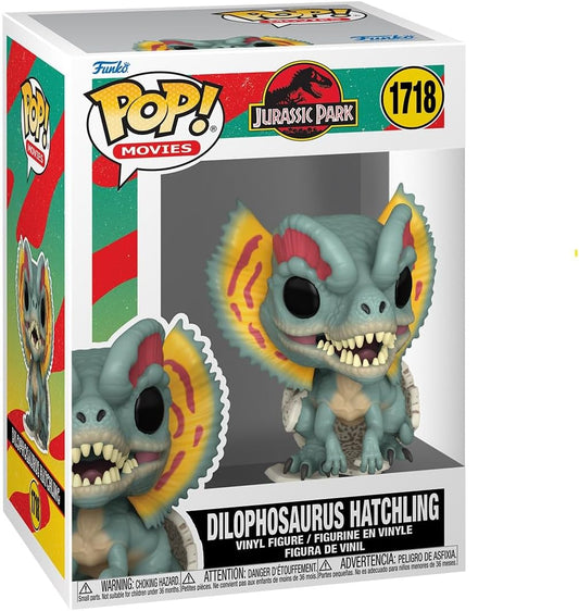 Pop Movies: Jurassic Park Hatchling - Dilophosaurus Hatchling - Collectable Vinyl Figure - Gift Idea - Official Merchandise - Toys for Kids & Adults - Action/Adventure Fans