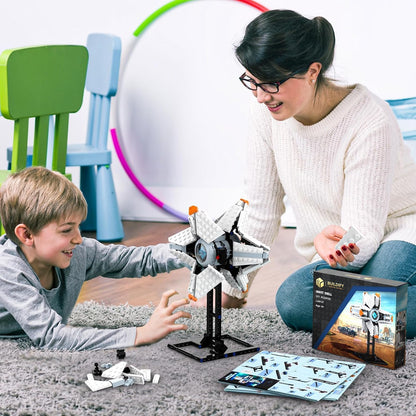 Ghost Shell Building Blocks for Kids Ages 9+, Generalist Shell Building Toy Sets, Featuring a Display Stand, Lightfall Model Toy, Compatible with Lego for Adults, Game Fans (378 Pieces)