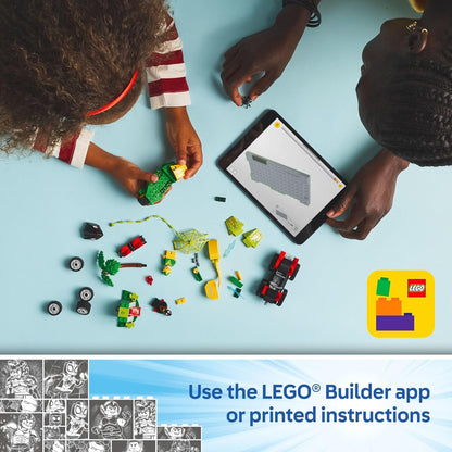 Marvel Spidey and His Amazing Friends Spin and Electro Dinosaur Vehicle Chase - Car and Motorcycle Preschool Building Toy for Kids, Boys and Girls, Ages 4+ - Gift Idea for Birthdays - 11198