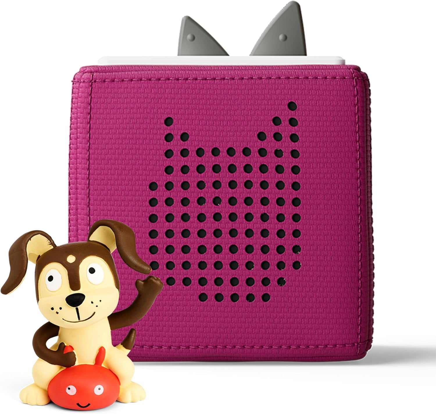 Toniebox Audio Player Starter Set with Playtime Puppy - Listen, Learn, and Play with One Huggable Little Box - Purple