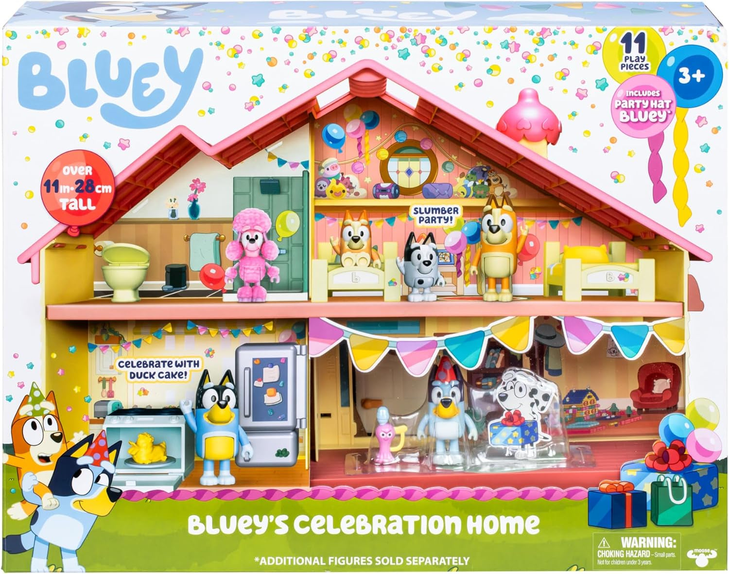 Celebration Home Playset – Birthday Party House with 11 Removable Furniture & Accessories, Includes Exclusive Birthday Figure, Imaginative Play Toy for Kids, Ages 3+