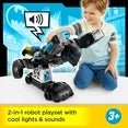 Imaginext DC Super Friends Bat-Tech Batbot Batman Playset with Lights & Sounds, 11 Pieces