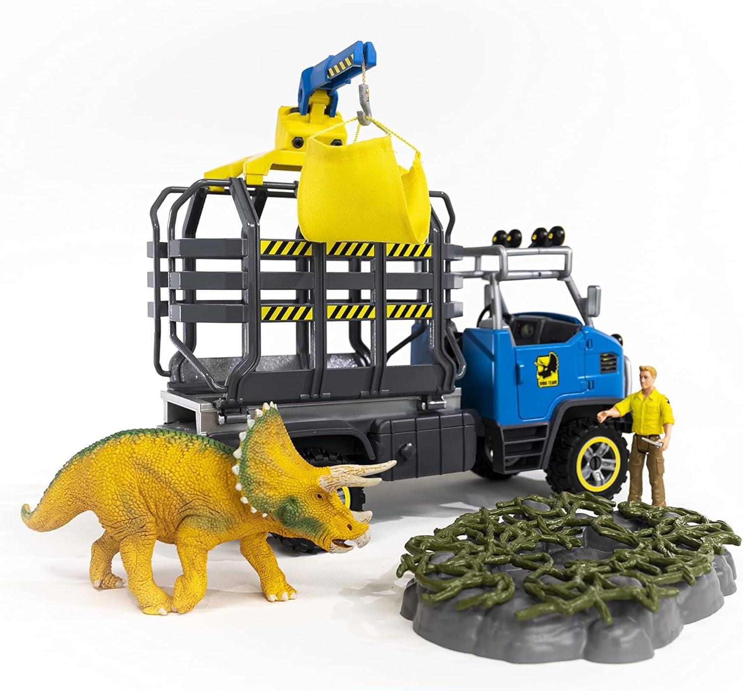 Dinosaurs — Dinosaur Transport Mission, 43-Piece Play Set with Triceratops Figure and Transport Truck, Dinosaur Toys for Boys and Girls Ages 4+