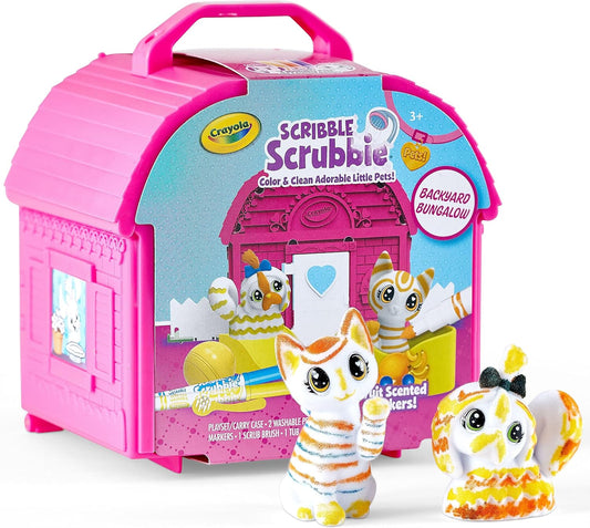 Scribble Scrubbie Pets, Backyard Playset, Toys for Girls & Boys, Gifts for Kids, Ages 3+
