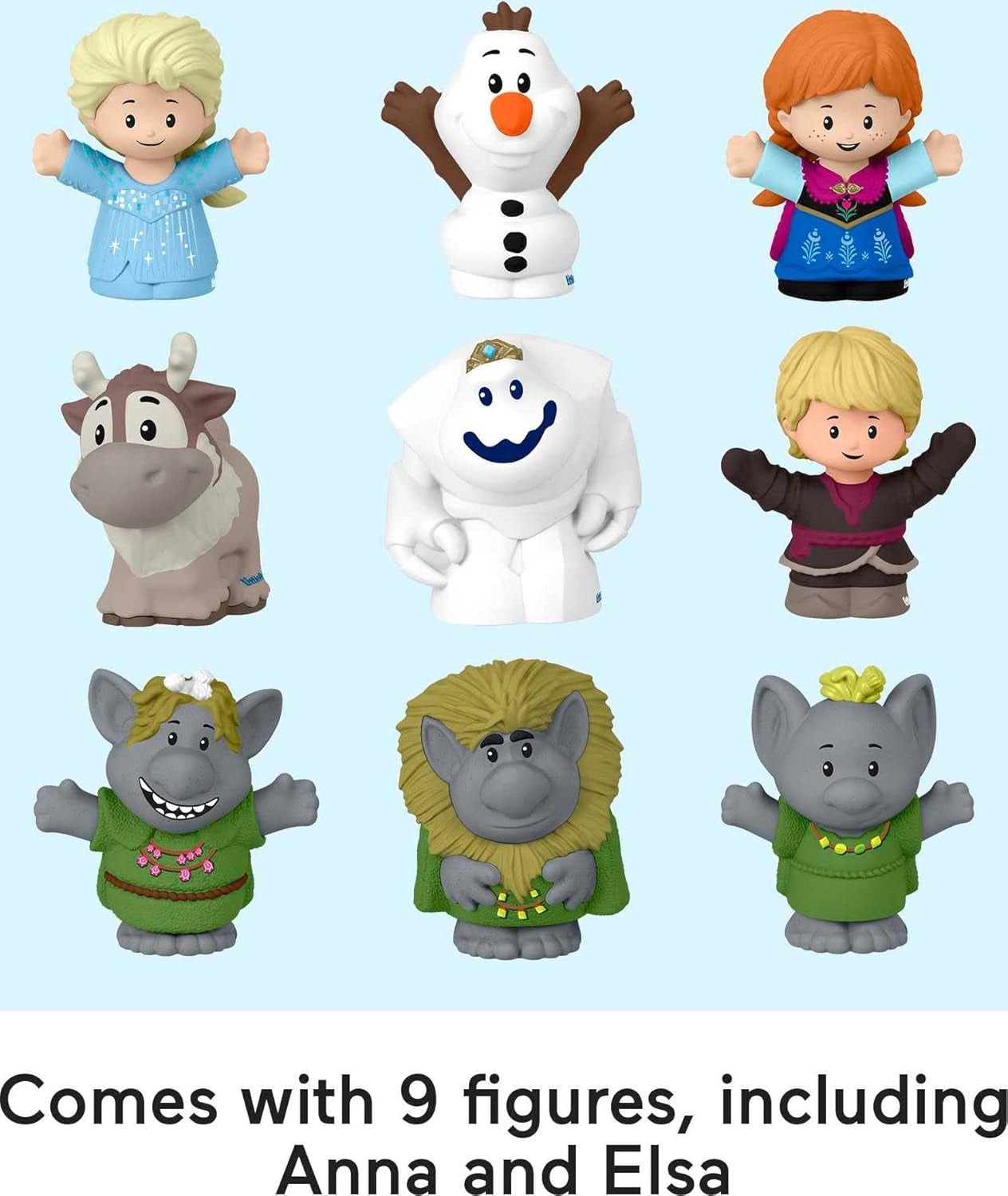 Little People Toddler Toy Disney Frozen Carry along Castle Case Playset with Figures for Pretend Play Kids Ages 18+ Months​