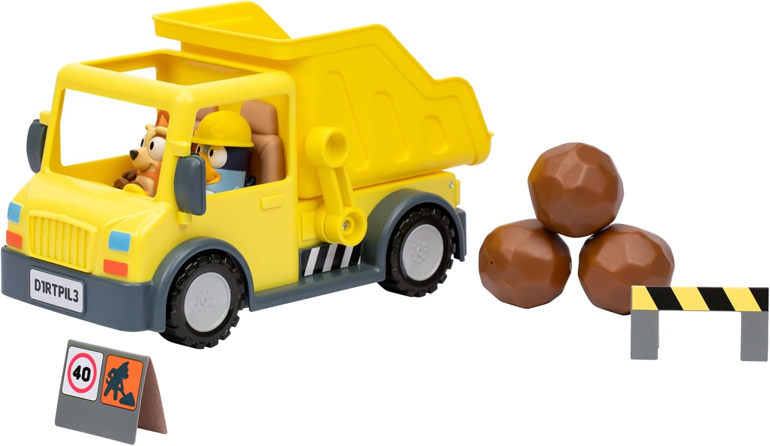 Firetruck Toy with Firefighter Bingo, Bob Bilby Figures | Extendable Ladder & Hose | Includes Stickers - Perfect for Kids Ages 3+