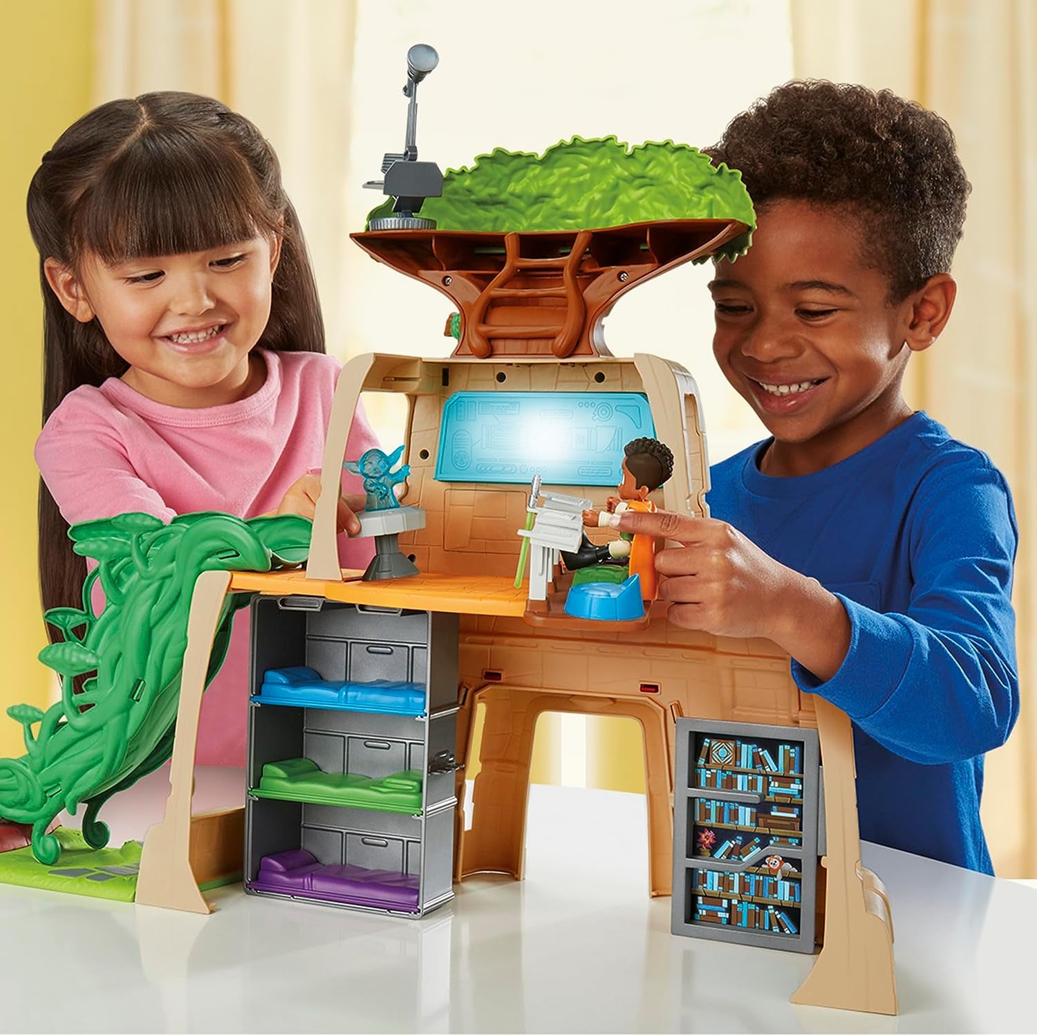 : Young Jedi Adventures Tenoo Jedi Temple, 20-Inch-Tall Playset with Lights & Sounds, 2 Action Figures, Preschool Toys for 3 Year Old Boys & Girls & Up