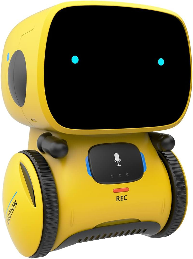 Robot Toys for Boys and Girls, Voice Control and Touch Sensor Interactive Smart Talking Robots Intelligent Partner and Teacher with Singing, Dancing, Repeating, Toy Gifts for Kids Age 3 and Up