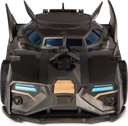 , Crusader Batmobile Playset with Exclusive 4-Inch Batman Figure, 3 Super-Villain Paper Figures, Kids Toys for Boys and Girls Ages 4+