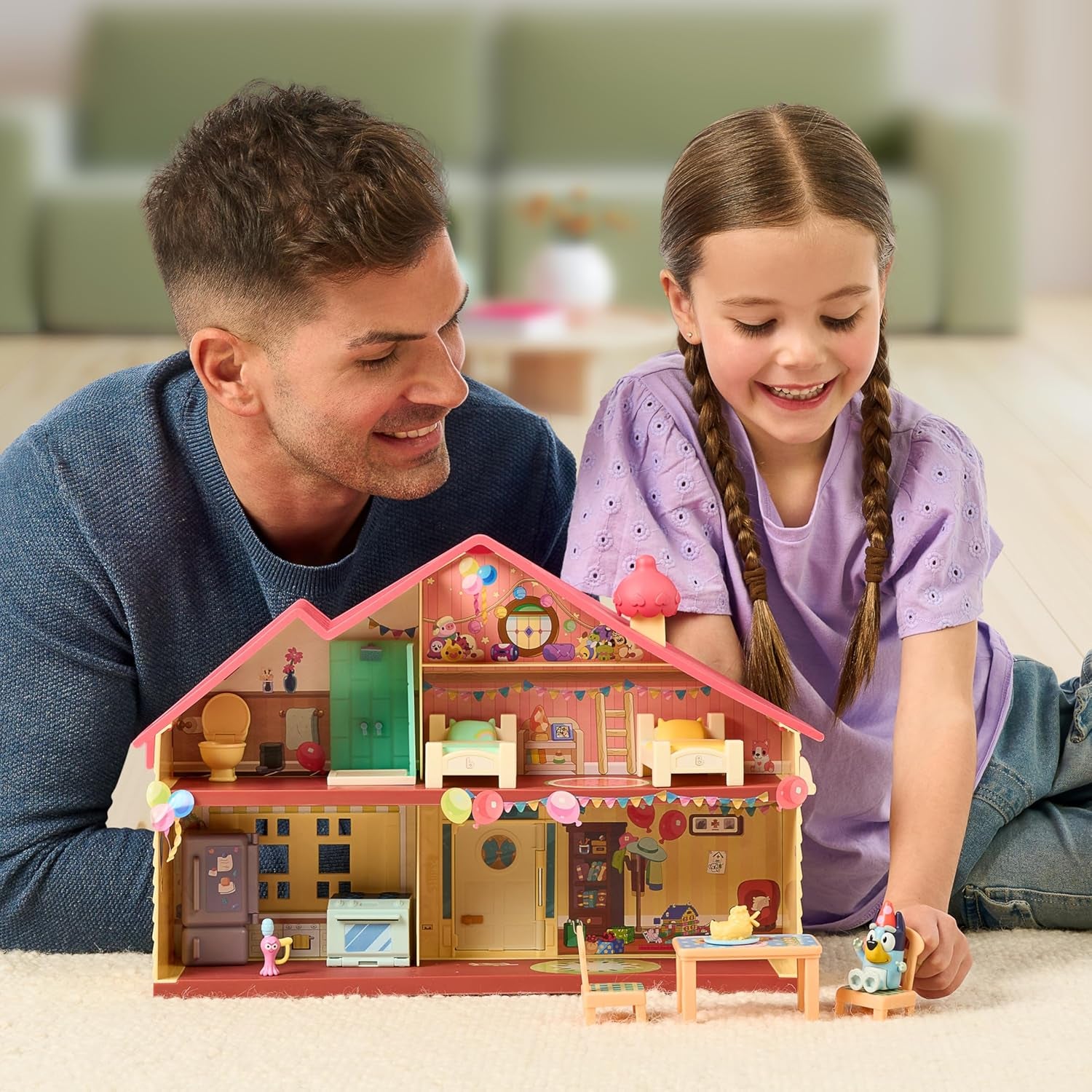 Celebration Home Playset – Birthday Party House with 11 Removable Furniture & Accessories, Includes Exclusive Birthday Figure, Imaginative Play Toy for Kids, Ages 3+