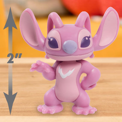 Disney Stitch Collectible Figure Set with Accessories, 11-Pieces, 2-Inch Figurines, Includes Stitch, Lilo, Angel, & Scrump, Collectible Toys, Home Decoration, Kids Ages 3+
