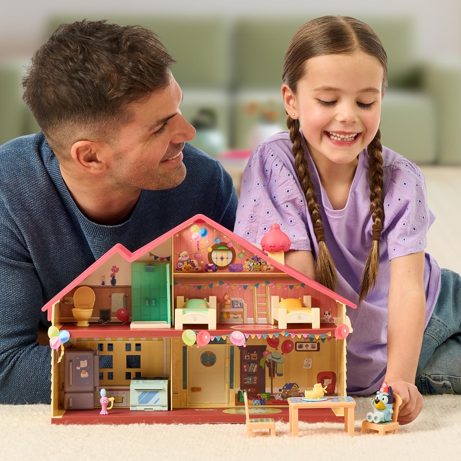 Celebration Home Playset – Birthday Party House with 11 Removable Furniture & Accessories, Includes Exclusive Birthday Figure, Imaginative Play Toy for Kids, Ages 3+